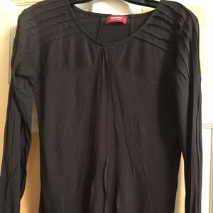 SARAH LAWRENCE brown top, size S.
